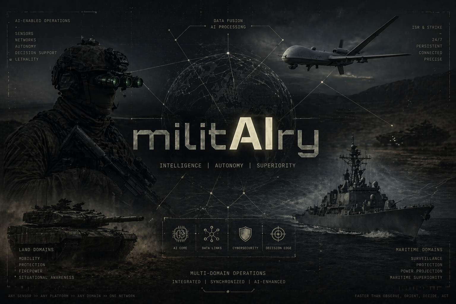 militAIry high-precision defence AI system for multi-domain operations across land, air and sea